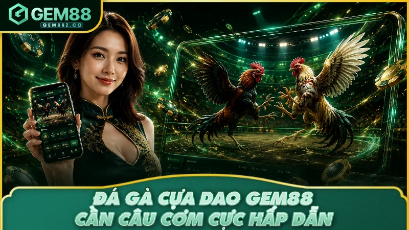 Đá Gà Cựa Dao GEM88 – Sân Chơi Uy Tín Cho Game Thủ