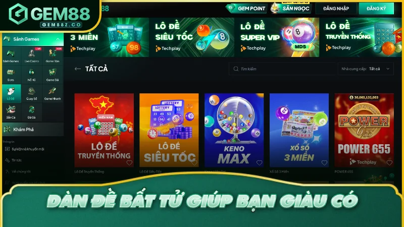 Dàn Đề Bất Tử giúp bạn giàu có