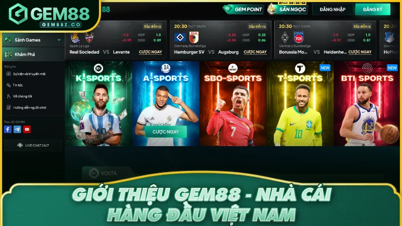 Giới thiệu GEM88 - Nhà cái hàng đầu Việt Nam