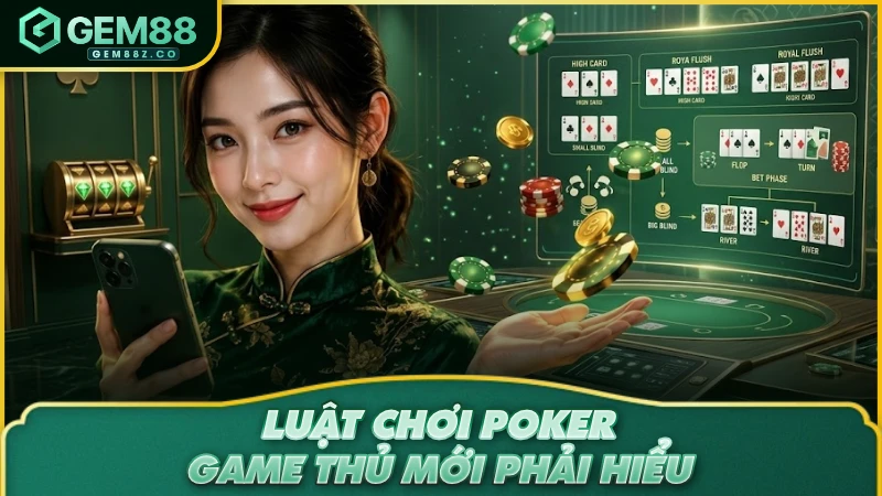 Luật chơi Poker game thủ mới phải hiểu