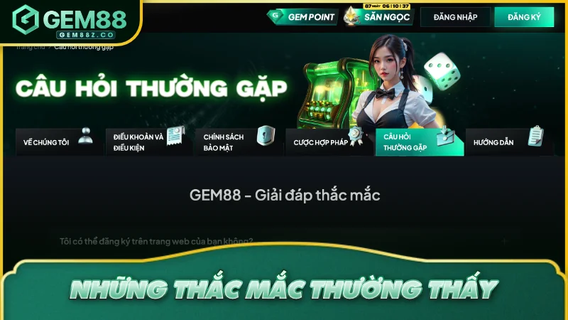 Những thắc mắc thường thấy